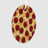Pepperoni Pizza Pattern Ornament (voorkant)