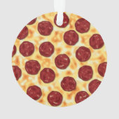 Pepperoni Pizza Pattern Ornament (achterkant)