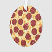 Pepperoni Pizza Pattern Ornament (voorkant)