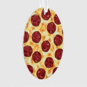 Pepperoni Pizza Pattern Ornament (voorkant)