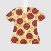 Pepperoni Pizza Pattern Ornament (achterkant)