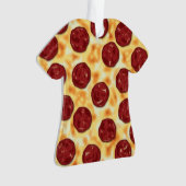 Pepperoni Pizza Pattern Ornament (voorkant)