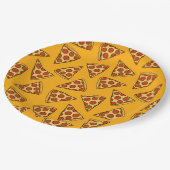 Pepperoni Pizza Pattern Papieren Bordje (Gekanteld)
