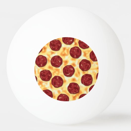 Pepperoni Pizza Pattern Pingpongbal (Voorkant)