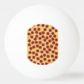 Pepperoni Pizza Pattern Pingpongbal (Achterkant)