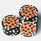 Pepperoni Pizza Pattern Pokerchips (Opstapeling)