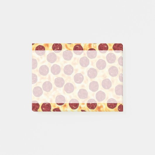 Pepperoni Pizza Pattern Post-it® Notes (Voorkant)