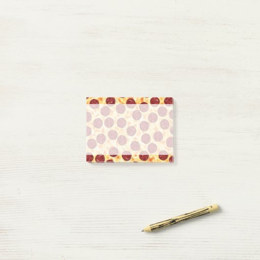 Pepperoni Pizza Pattern Post-it® Notes (Op bureau)