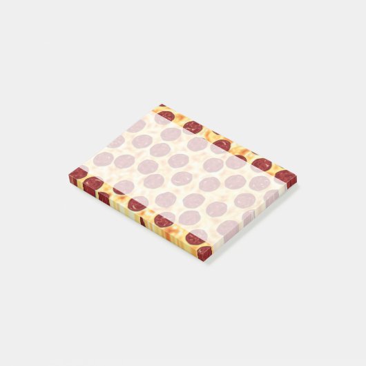 Pepperoni Pizza Pattern Post-it® Notes (Schuin)