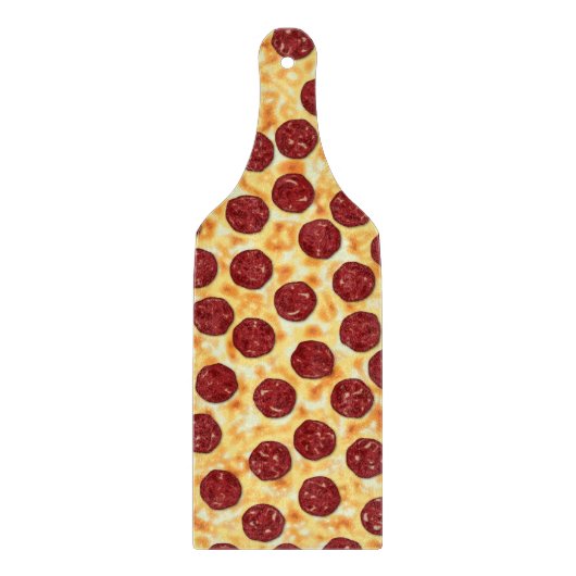 Pepperoni Pizza Pattern Snijplank (Voorkant)