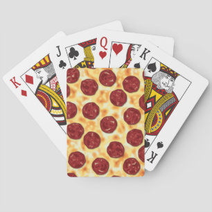 Pepperoni Pizza Pattern Speelkaarten