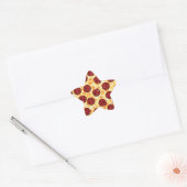 Pepperoni Pizza Pattern Ster Sticker (Envelop)