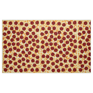 Pepperoni Pizza Pattern Stof