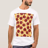 Pepperoni Pizza Pattern T-shirt (Voorkant)