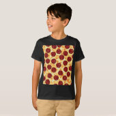 Pepperoni Pizza Pattern T-shirt (Voorkant volledig)