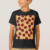 Pepperoni Pizza Pattern T-shirt (Voorkant)