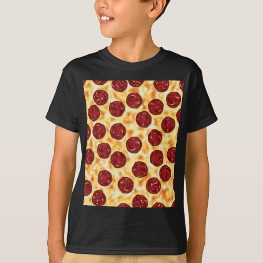 Pepperoni Pizza Pattern T-shirt (Voorkant)
