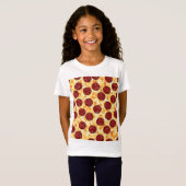 Pepperoni Pizza Pattern T-shirt (Voorkant volledig)