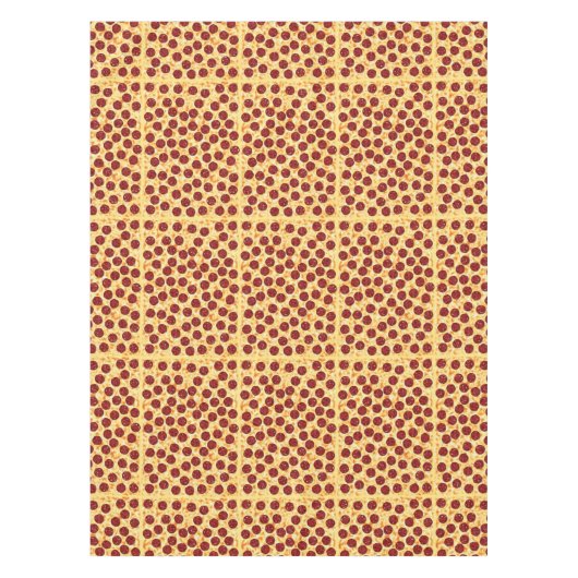Pepperoni Pizza Pattern Tafelkleed (Voorkant)