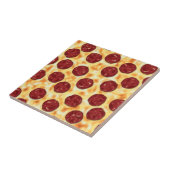 Pepperoni Pizza Pattern Tegeltje (Zijkant)