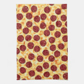 Pepperoni Pizza Pattern Theedoek (Verticaal)