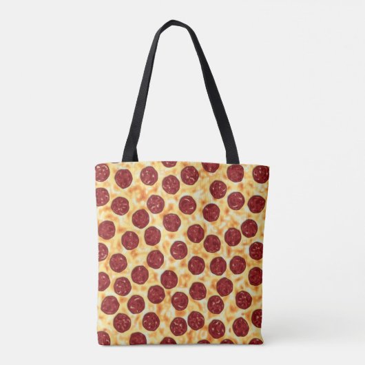 Pepperoni Pizza Pattern Tote Bag (Achterkant)