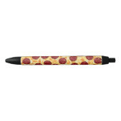 Pepperoni Pizza Pattern Zwarte Inkt Pen (Voorkant)
