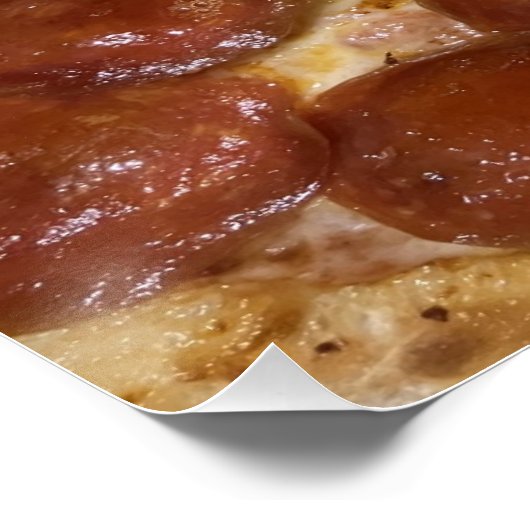 Pepperoni Pizza Perfect Poster (Hoek)