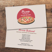 Pepperoni Pizza - Pizzeria Restaurant Visitekaartje