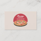 Pepperoni Pizza - Pizzeria Restaurant Visitekaartje (Voorkant)