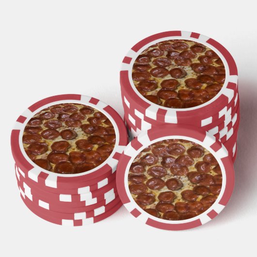 Pepperoni Pizza Poker Chips (Opstapeling)