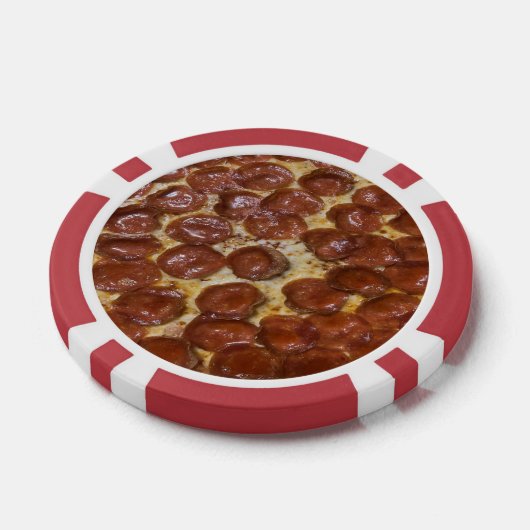 Pepperoni Pizza Poker Chips (Enkel)