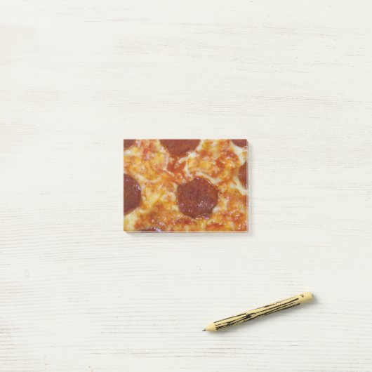 Pepperoni Pizza Post-it® Notes (Op bureau)