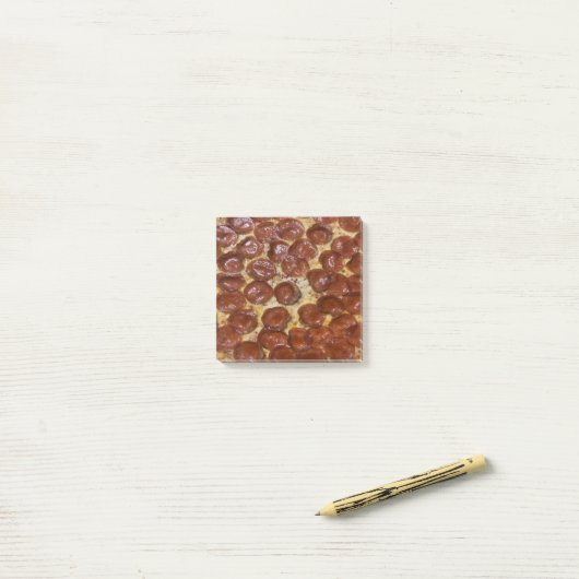 Pepperoni Pizza Post-it® Notes (Op bureau)