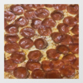 Pepperoni Pizza Raamsticker (Vel)