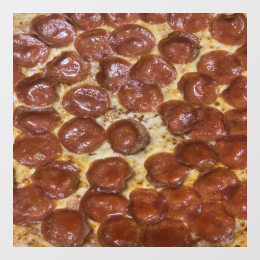 Pepperoni Pizza Raamsticker (Vel)