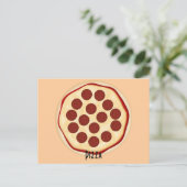 Pepperoni Pizza Recipe Card Briefkaart (Staand voorkant)