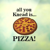 Pepperoni Pizza Restaurant Raamsticker (Vel 3)