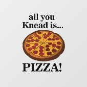 Pepperoni Pizza Restaurant Raamsticker (Vel)