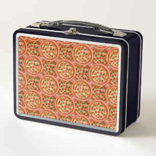 Pepperoni Pizza Roestvrij staal Lunch Box