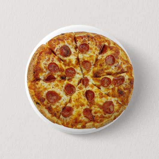 Pepperoni Pizza Ronde Button 5,7 Cm (Voorkant)