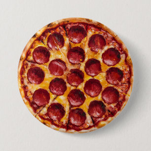 Pepperoni Pizza Ronde Button 7,6 Cm