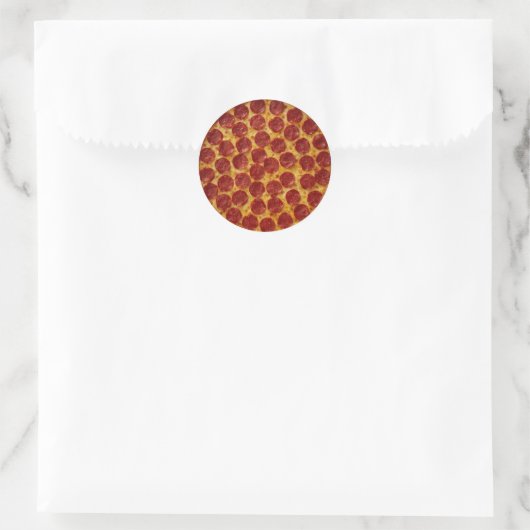 PEPPERONI PIZZA RONDE STICKER (Tas)