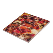 pepperoni pizza-sausage tegeltje (Zijkant)