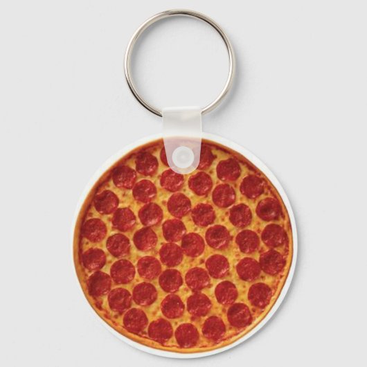 Pepperoni Pizza Sleutelhanger (Voorkant)