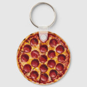 Pepperoni Pizza Sleutelhanger (Voorkant)