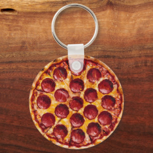 Pepperoni Pizza Sleutelhanger