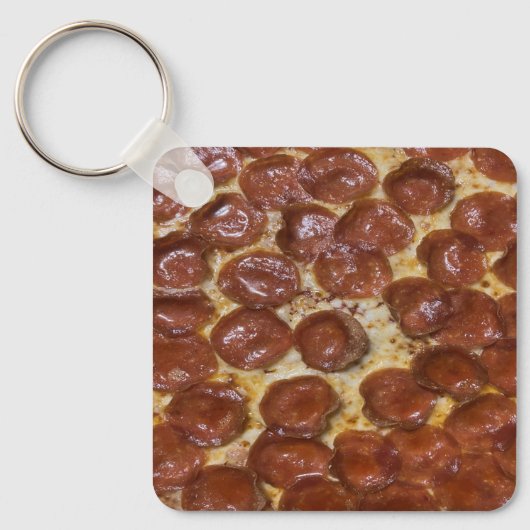 Pepperoni Pizza Sleutelhanger (Voorkant)