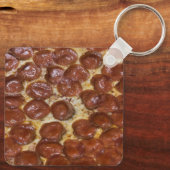 Pepperoni Pizza Sleutelhanger (Achterkant)