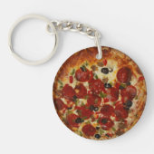 Pepperoni Pizza Sleutelhanger (Voorkant)